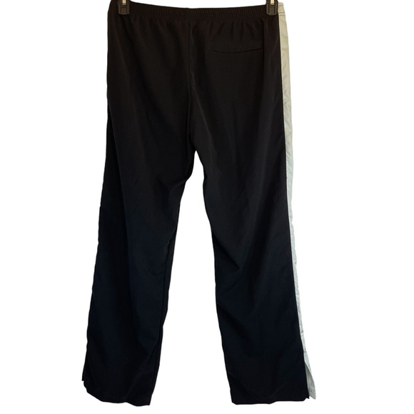 Nike Womens Warm Up Track Pants Large 12-14 Black Stripe Drawstring Pockets - Picture 5 of 16